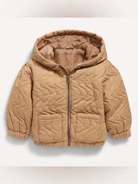 Old Navy Toddler Girls Quilted Pocket Twill Jacket (Size: 4T)